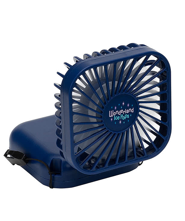 Whirlwind Mini Folding Rechargeable Fan with Lanyard