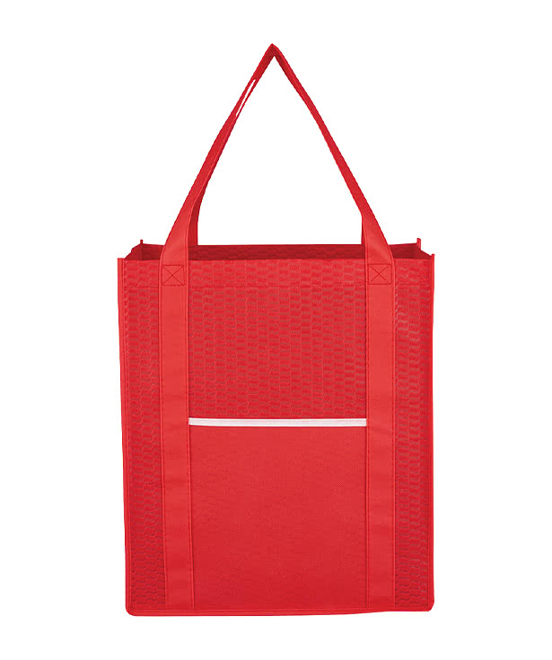 Wave Non-Woven Shopper Tote Bag