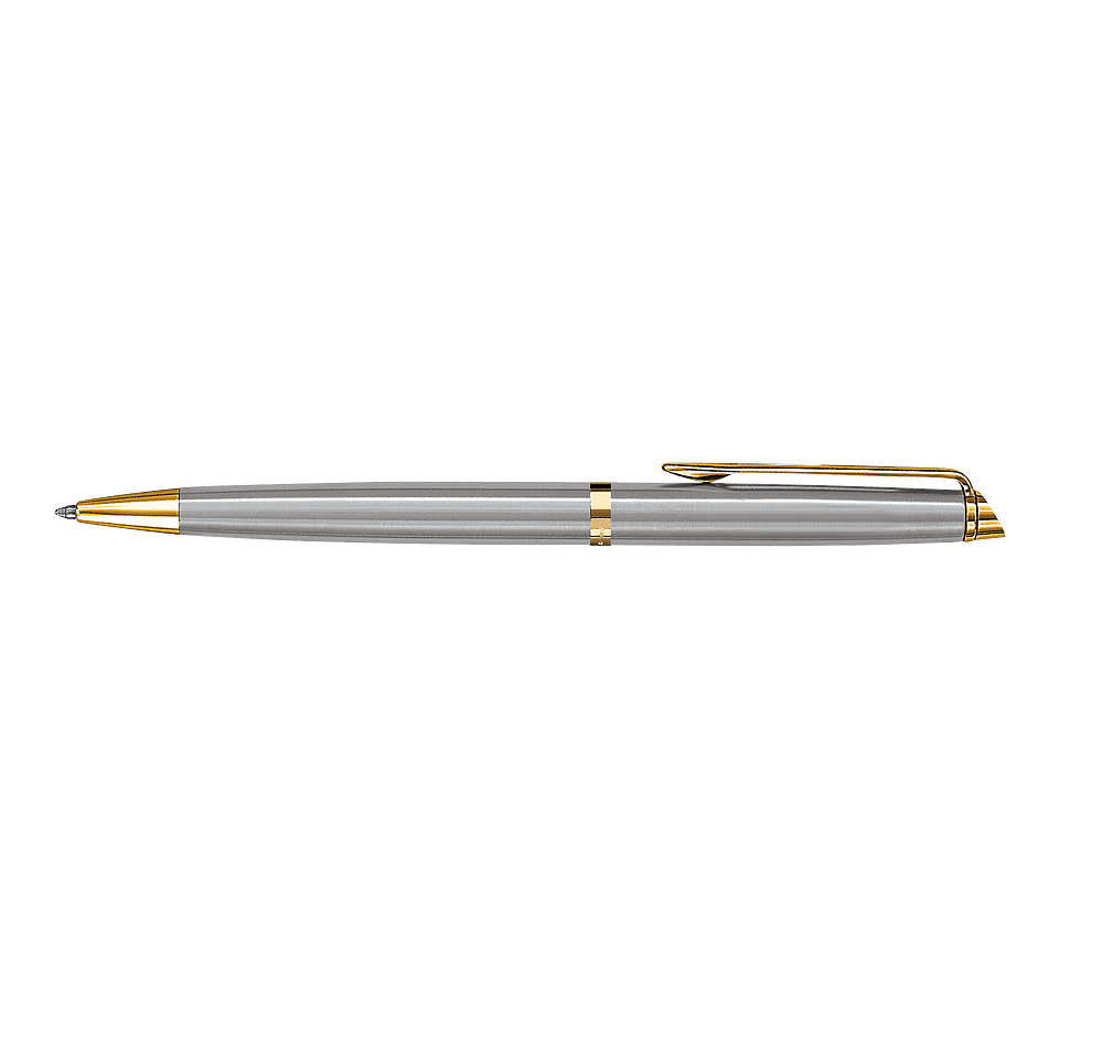 Laser Engraved Waterman Hemisphere Ballpoint Pen (blue ink)-default