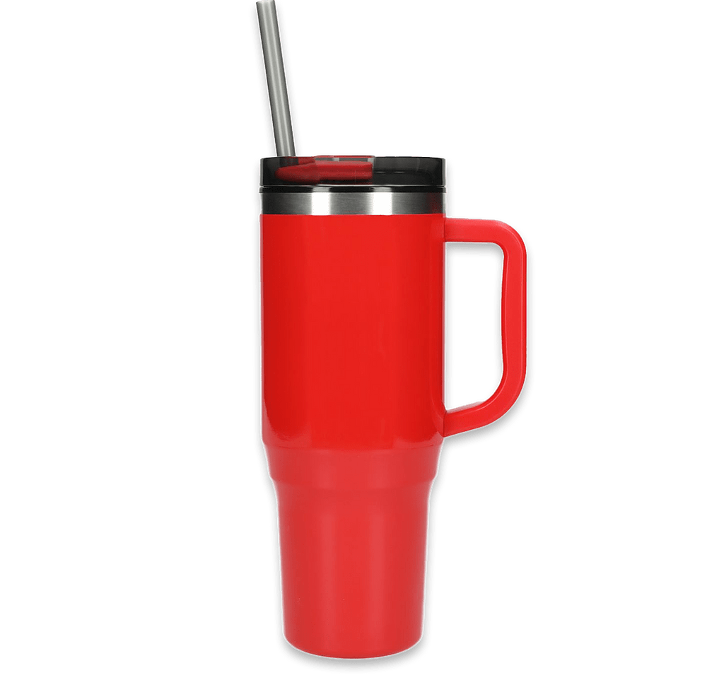 Laser Engraved 40 oz. Thor Stainless Steel Eco Tumbler with Straw-default