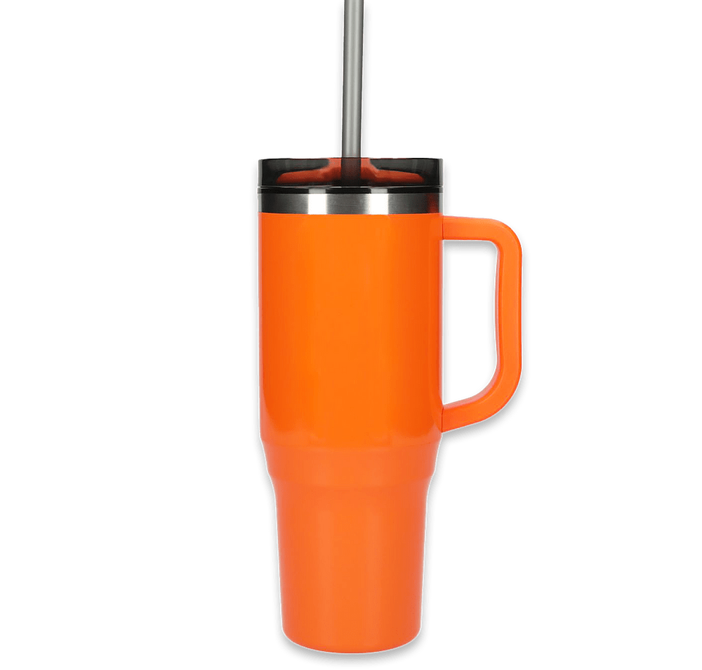 Laser Engraved 40 oz. Thor Stainless Steel Eco Tumbler with Straw-default