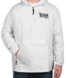 Charles River Classic Hooded Packable Anorak - Color: White