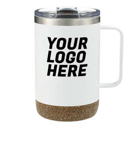 14 oz. Valhalla Copper Vacuum Insulated Camper Mug - Color: White
