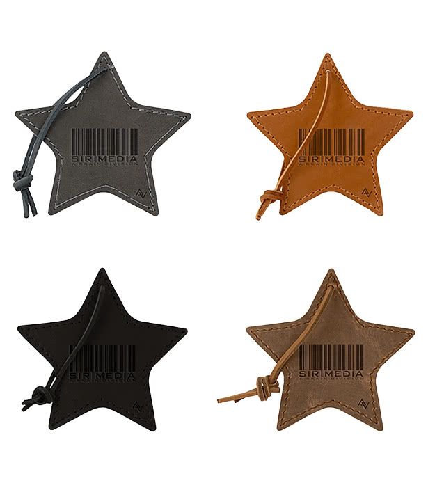 Stella Leather Star Ornament