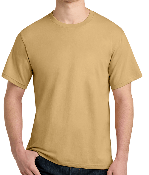 Next Level Ideal Jersey Crewneck T-shirt in Camel