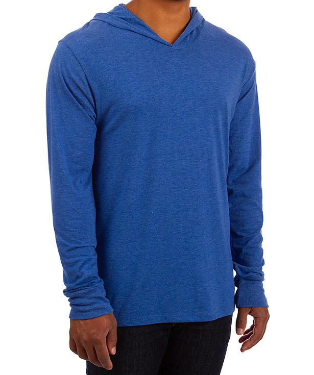 Next Level Tri-Blend Hooded Long Sleeve T-shirt