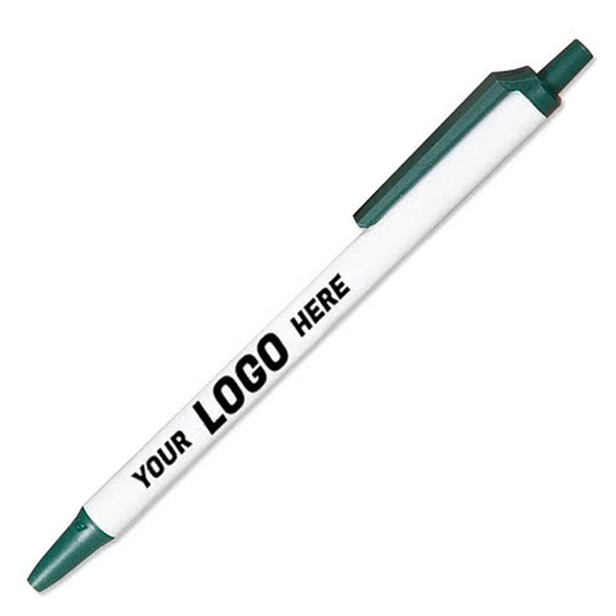 BIC Ecolutions Clic Stic Medium Ballpoint Pen (black ink) in White / Black