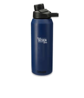 CamelBak Laser Engraved 32 oz. Chute Mag Copper Vacuum Insulated Water Bottle - Color: Navy