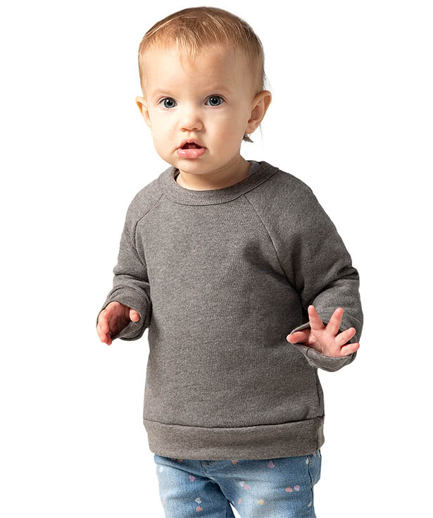 Bella + Canvas Toddler Sponge Fleece Crewneck Sweatshirt