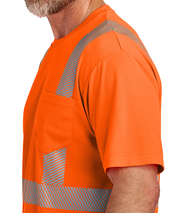 CornerStone Class 2 Segmented Tape Safety Pocket T-shirt