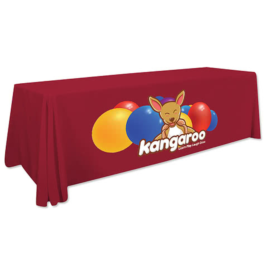 Full Color 8' LazerLine Throw Tablecloth in Navy