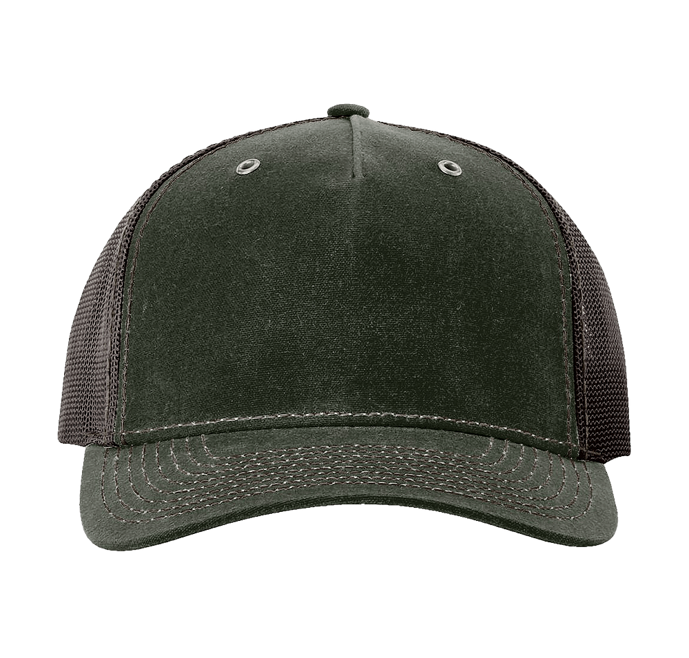 Richardson Hawthorne Five-Panel Snapback Trucker Hat - Embroidered-default