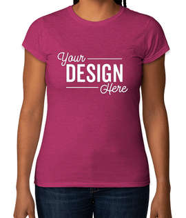 Gildan Women's Slim Fit Softstyle Jersey T-shirt - Color: Antique Heliconia