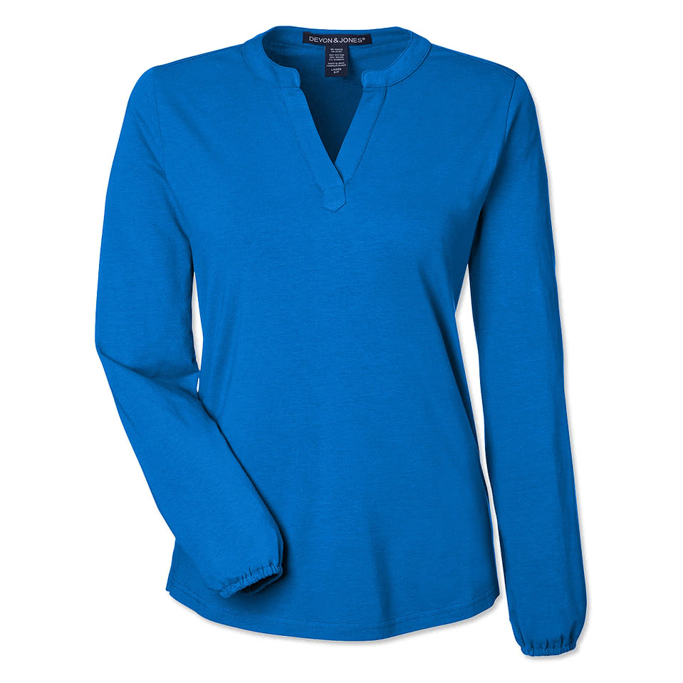 Devon & Jones Women's Raleigh UPF 50 Blouse - Embroidered