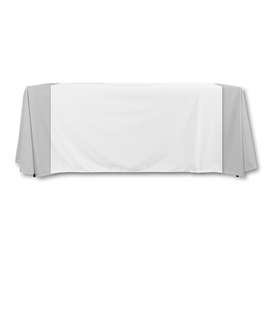 Full Color 57" LazerLine Table Runner - Color: White