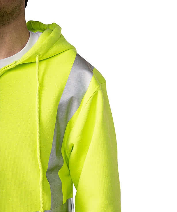 Bayside USA-Made Hi-Vis Zip Hoodie