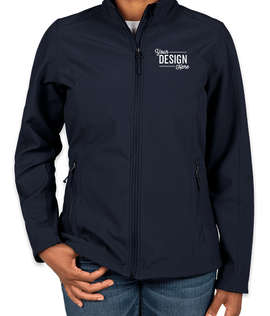 Port Authority Women's Core Fleece Lined Soft Shell Jacket - Color: Dress Blue Navy