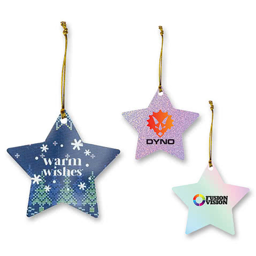 Acrylic Ornament - Star in WHITE
