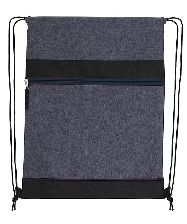 Full Color Recycled Two-Tone Drawstring Bag
