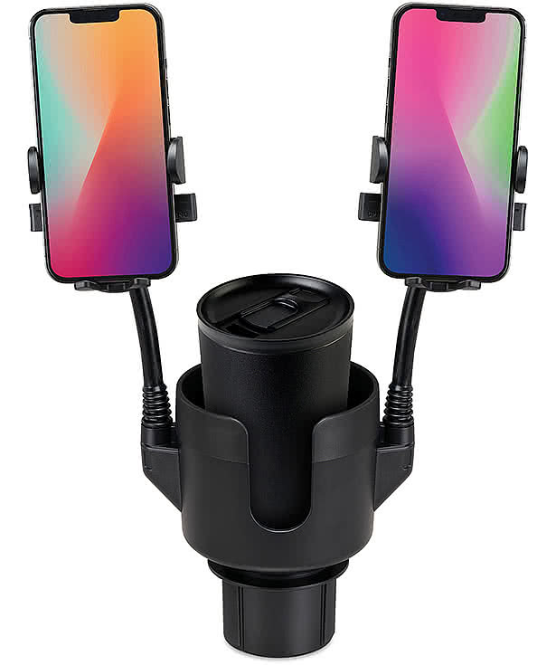 iLive Universal Cup Mount Dual Mobile Phone Holder