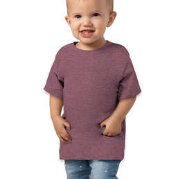 Bella + Canvas Toddler Jersey Short-Sleeve T-shirt - Color: Heather Maroon