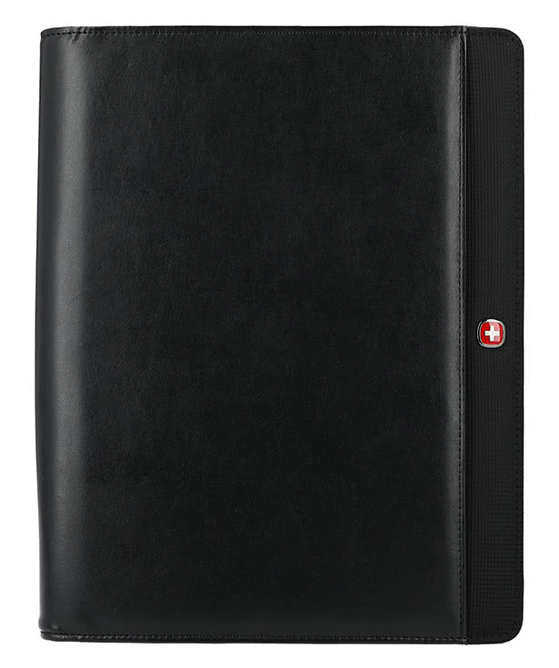 Debossed Wenger Recycled Tech Zippered Padfolio