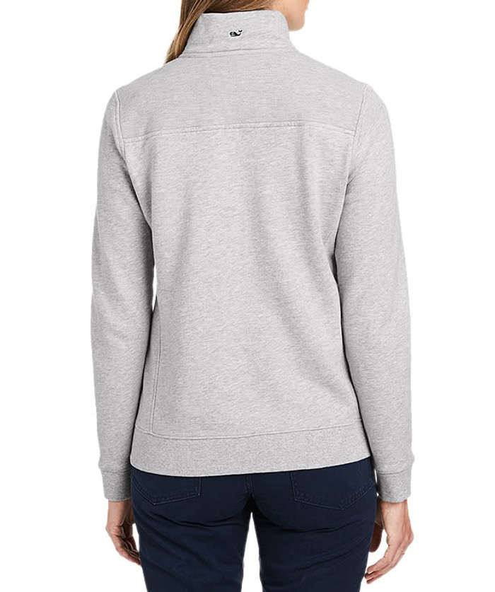 Vineyard Vines Women's Collegiate Logo Shep Quarter Zip Sweatshirt
