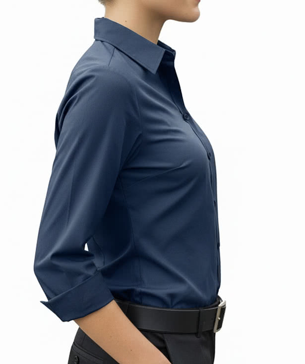 Edwards Women's Essential Wrinkle-Free Quarter Sleeve Dress Shirt