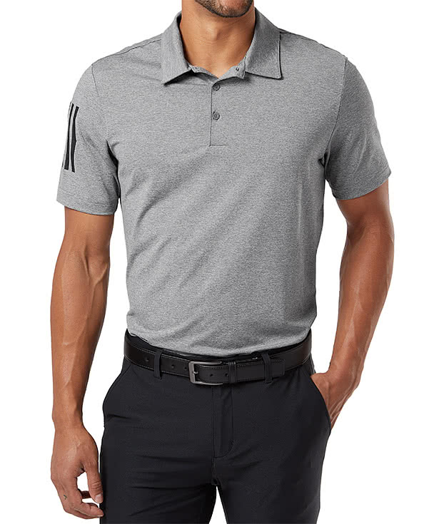 Adidas Floating 3-Stripes UPF 50+ Performance Polo - Embroidered