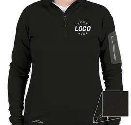Eddie Bauer Women's Half Zip Performance Pullover - Color: Black