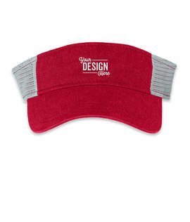 Sportsman Pigment Dyed Trucker Visor - Color: Red / Stone
