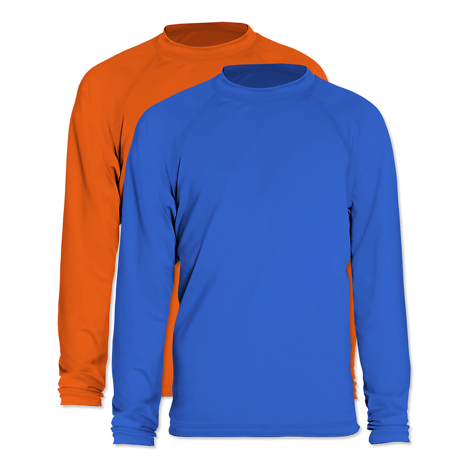 Custom Wet Effect Youth Long Sleeve Rash Guard Shirt