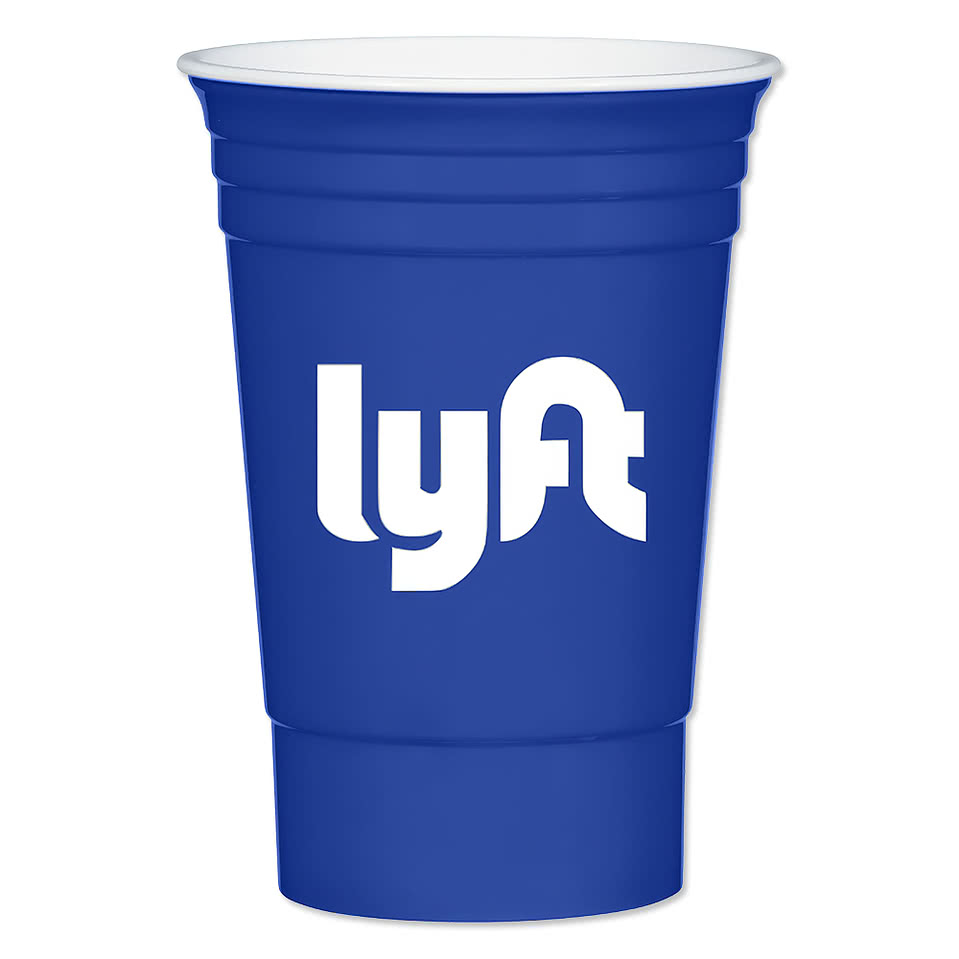 Full Color 16 oz. Reusable Plastic Party Cup (Case of 100)