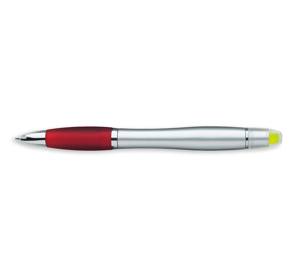 Silver Ion Wax Gel Highlighter and Ballpoint Pen (black ink)-default