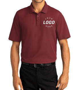Port Authority SuperPro React Polo - Embroidered - Color: Burgundy