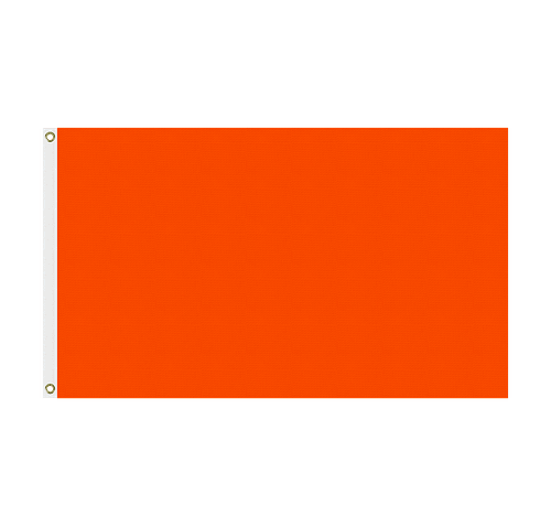 Full Color 5' x 3' Double Sided Flag in Orange