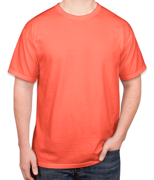 Comfort Colors 100% Cotton T-shirt in Neon Red Orange