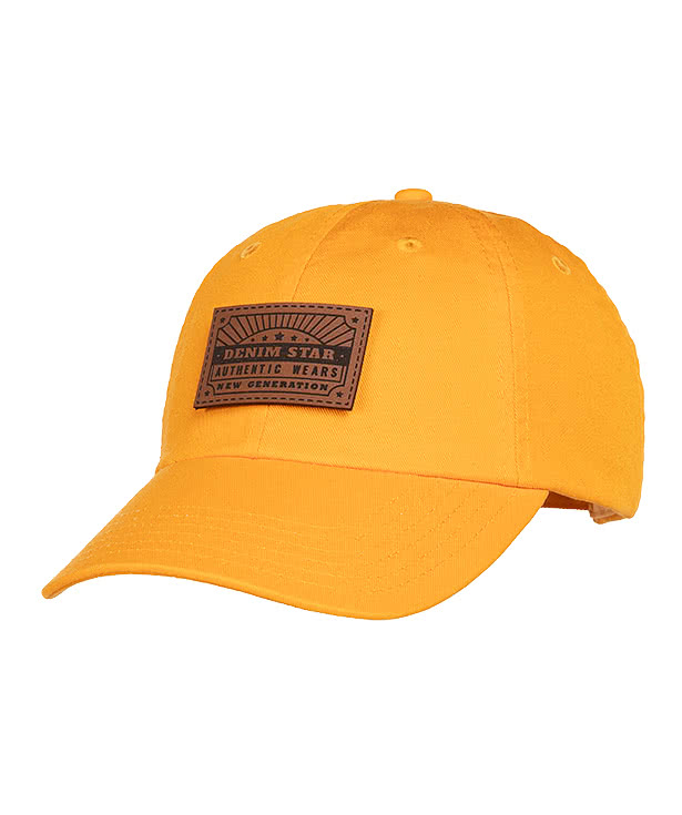 Valucap Bio-Washed Hat - Rectangle Faux Leather Patch - Laser Engraved