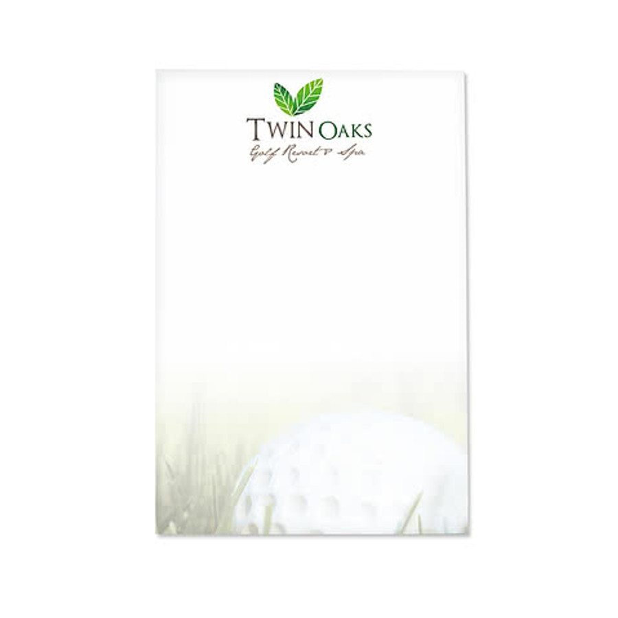 Full Color Souvenir 5" x 7" Scratch Pad - 25 sheets/pad (Case of 250) in White