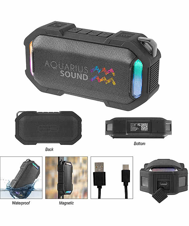 Full Color Recycled Rhythm Light Up Bluetooth Speaker