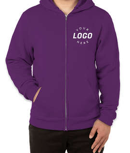 Soffe Classic Zip Hoodie - Color: Rogue Purple