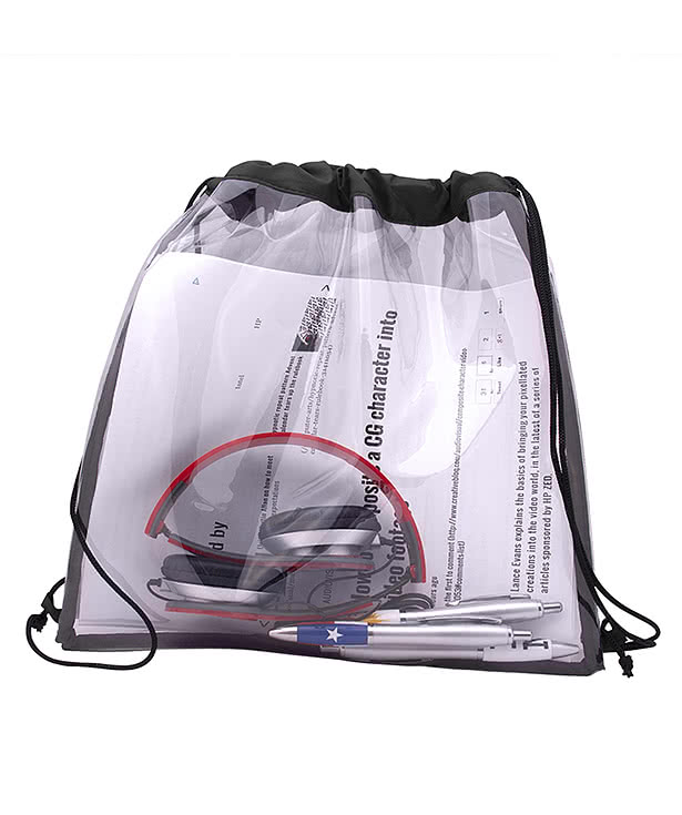 All Access Clear Stadium Drawstring Bag