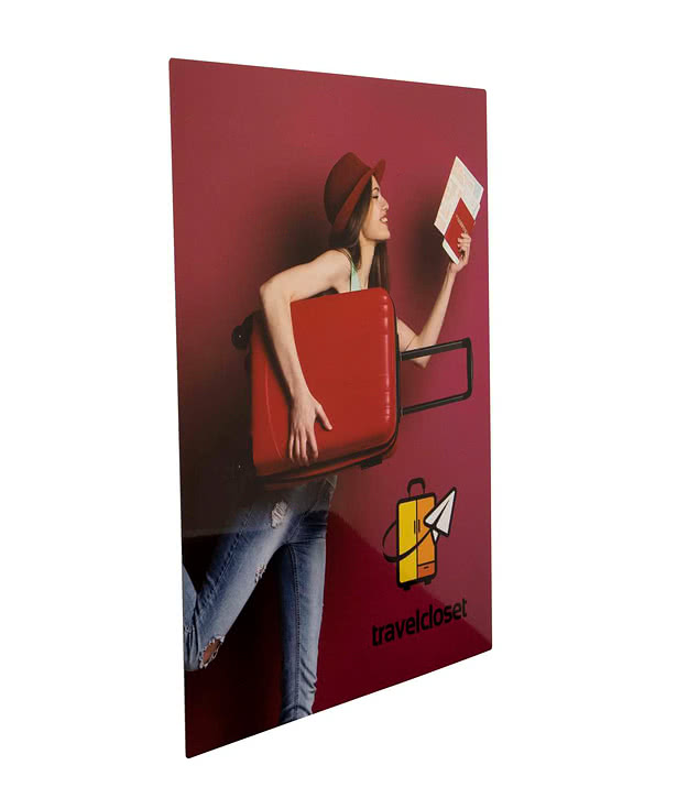 Full Color 11" x 14" Glossy Aluminum Wall Print with Shadow Mount