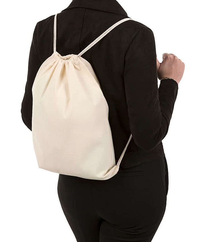 Custom Lightweight 100% Cotton Drawstring Bag - Design Drawstring Bags  Online at