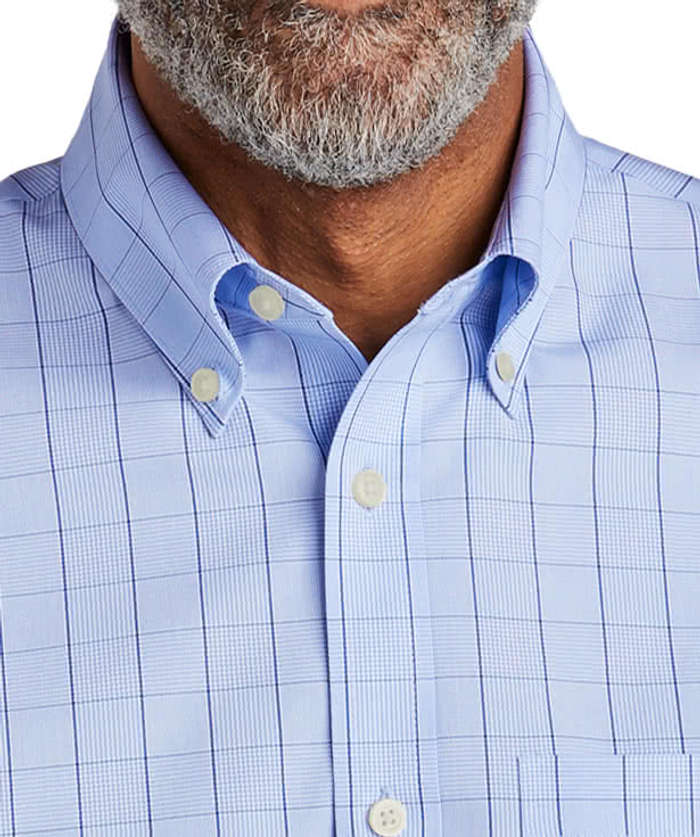 Brooks Brothers Wrinkle-Free Stretch Patterned Dress Shirt
