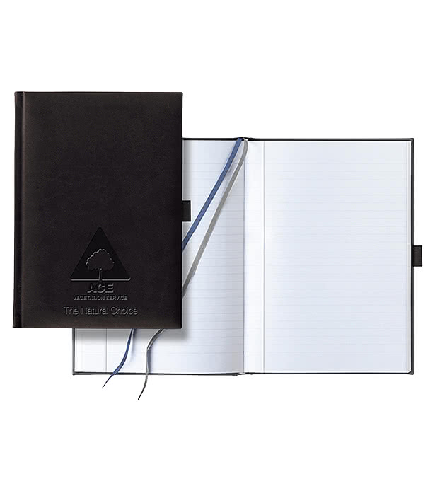 Castelli Debossed Tucson Grande Lined Hard Cover Notebook with Pen Loop