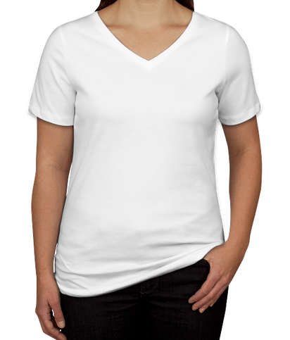 Canada - Bella + Canvas Women's V-Neck T-shirt - White