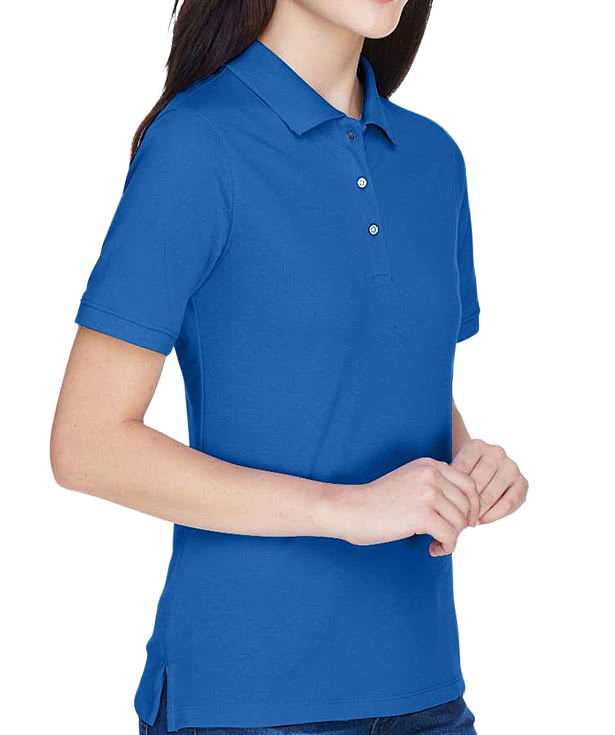 Harriton Women's Easy Blend Pique Polo - Printed