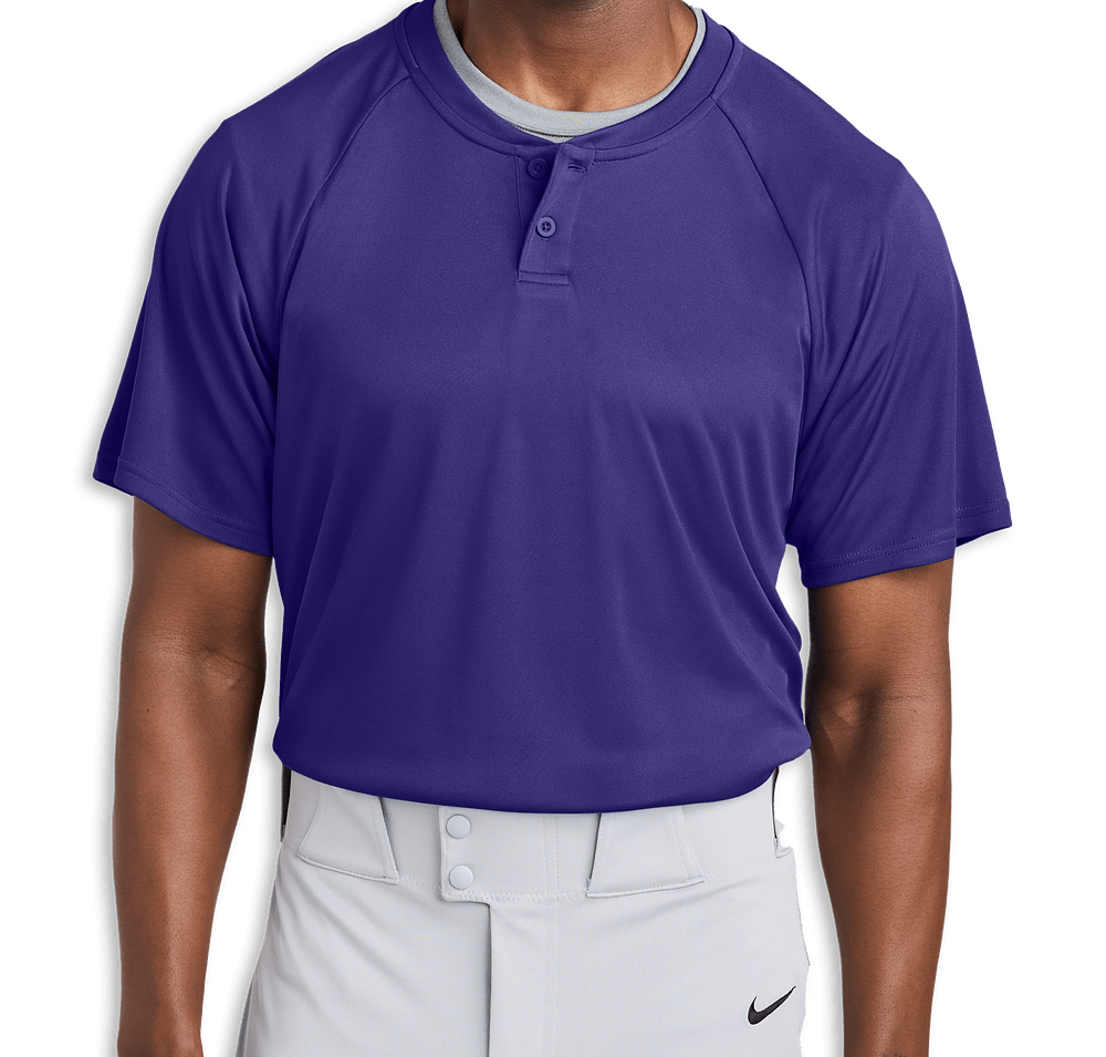 Sport-Tek Competitor 2-Button Baseball Henley-default