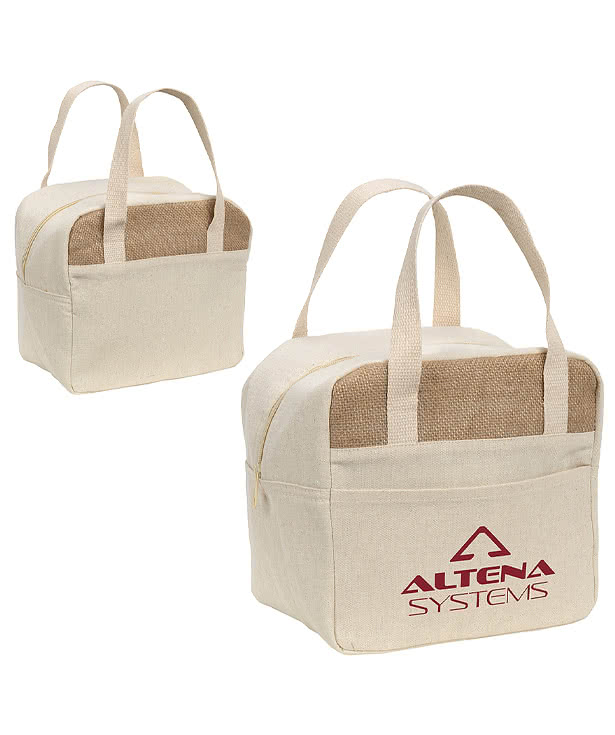 Savanna Jute & Recycled Cotton 8 Can Cooler Bag